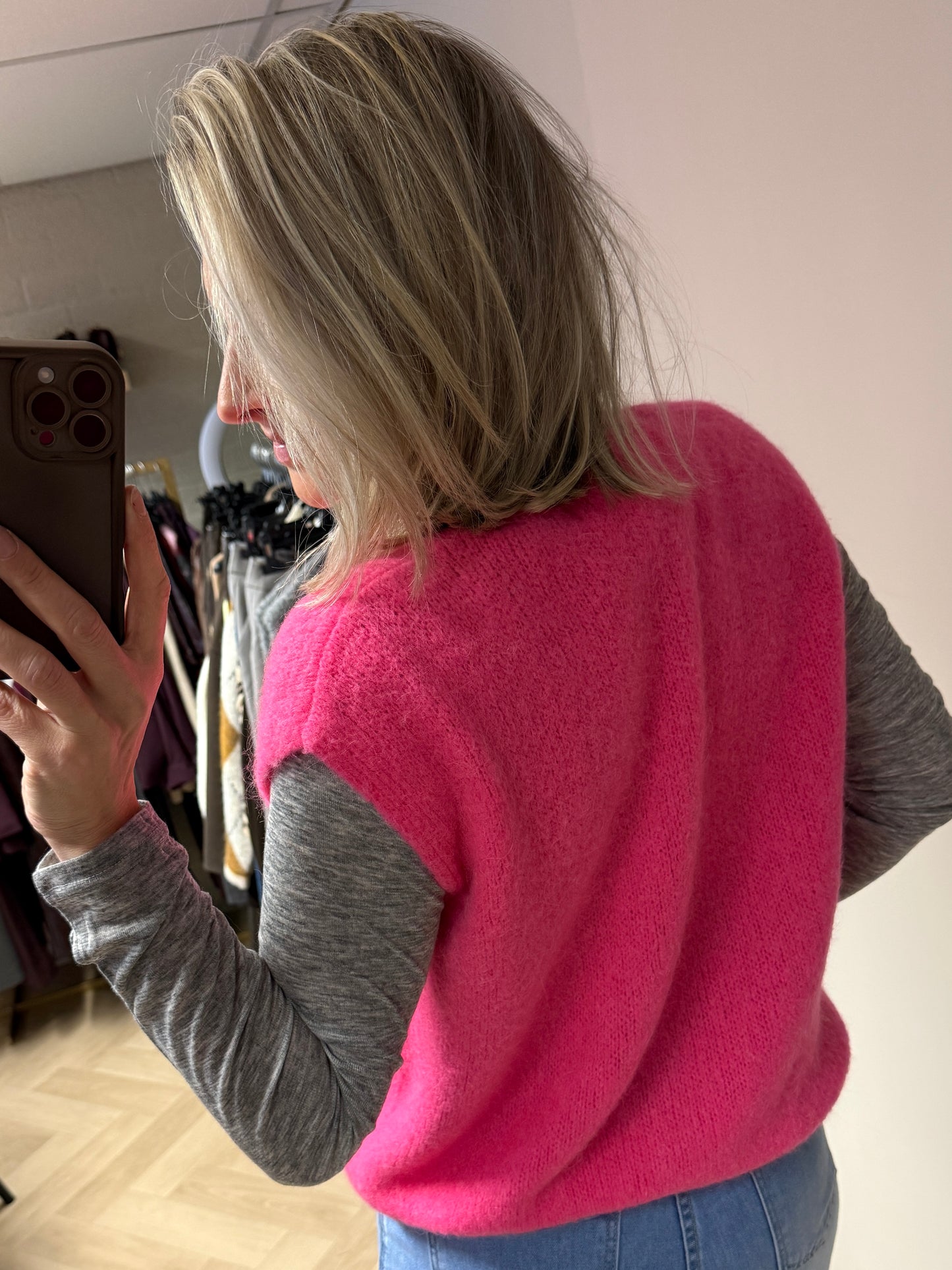 Gilet Claudia Alpaca Bubblegum