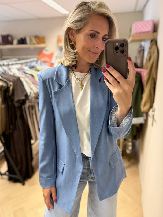 Blazer Karin Denimblauw