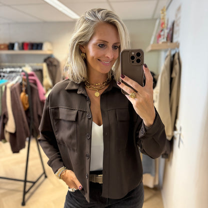 Blouse Anna Donkerbruin