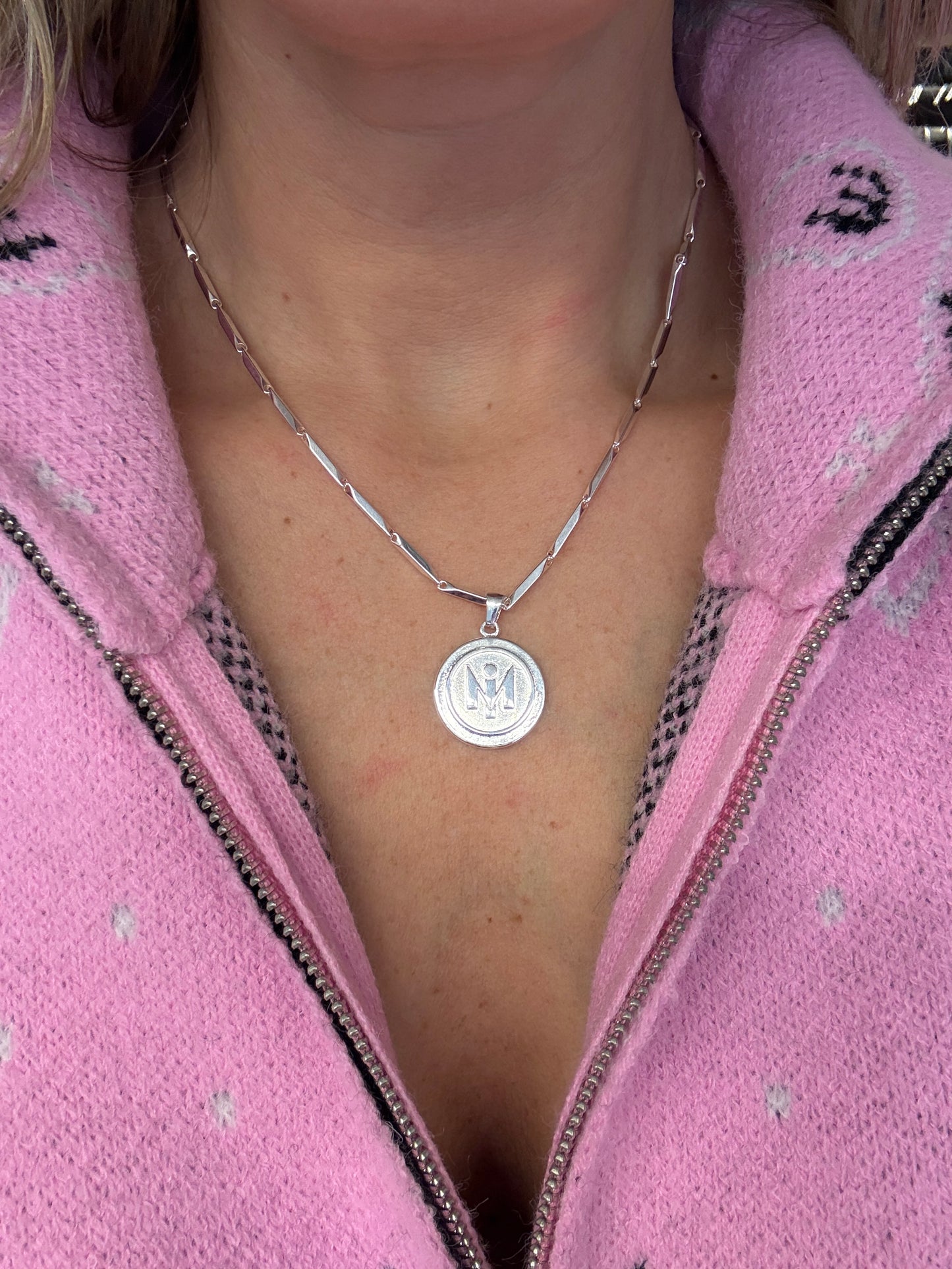 Ketting Mia Ronde Bedel Zilver