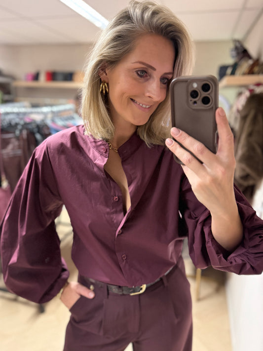 Blouse Fenna Pofmouw Plum