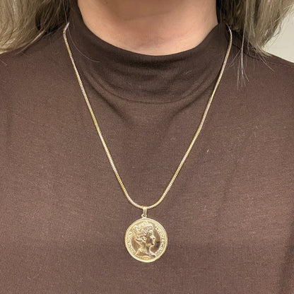 Ketting Nina Vijf Gulden Munt Goud