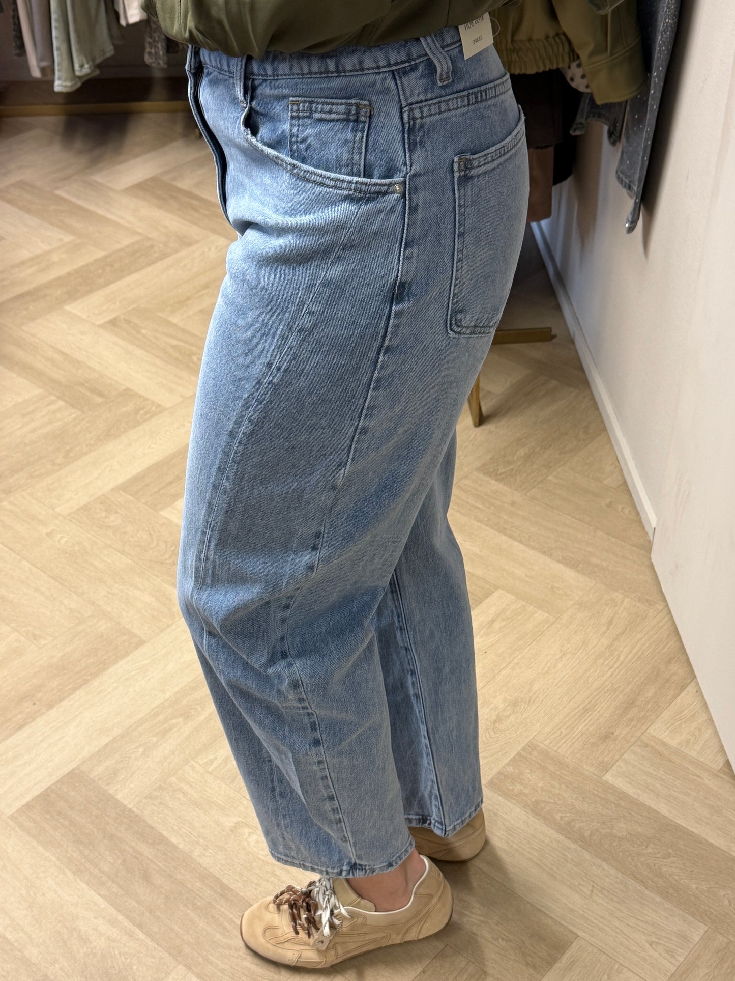 Jeans Bridget Barrel Blauw