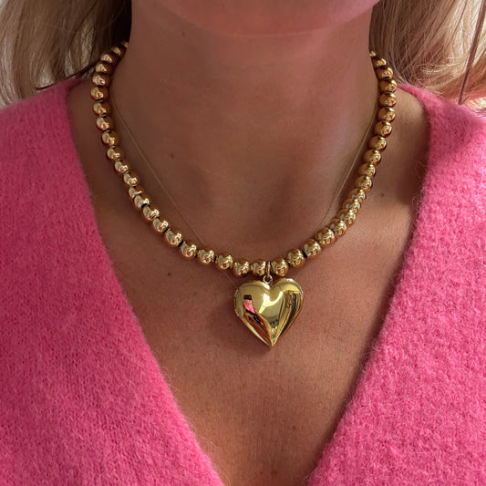 Ketting Hart Medaillon Goud