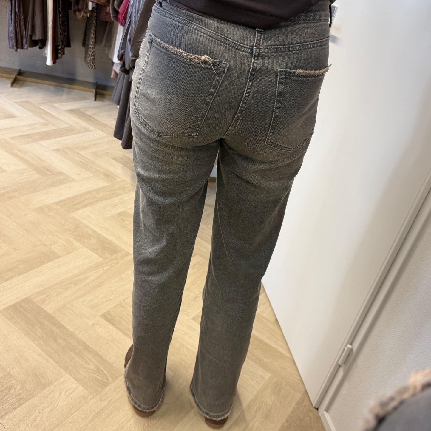 Jeans QH Mandy Bruin Grijs