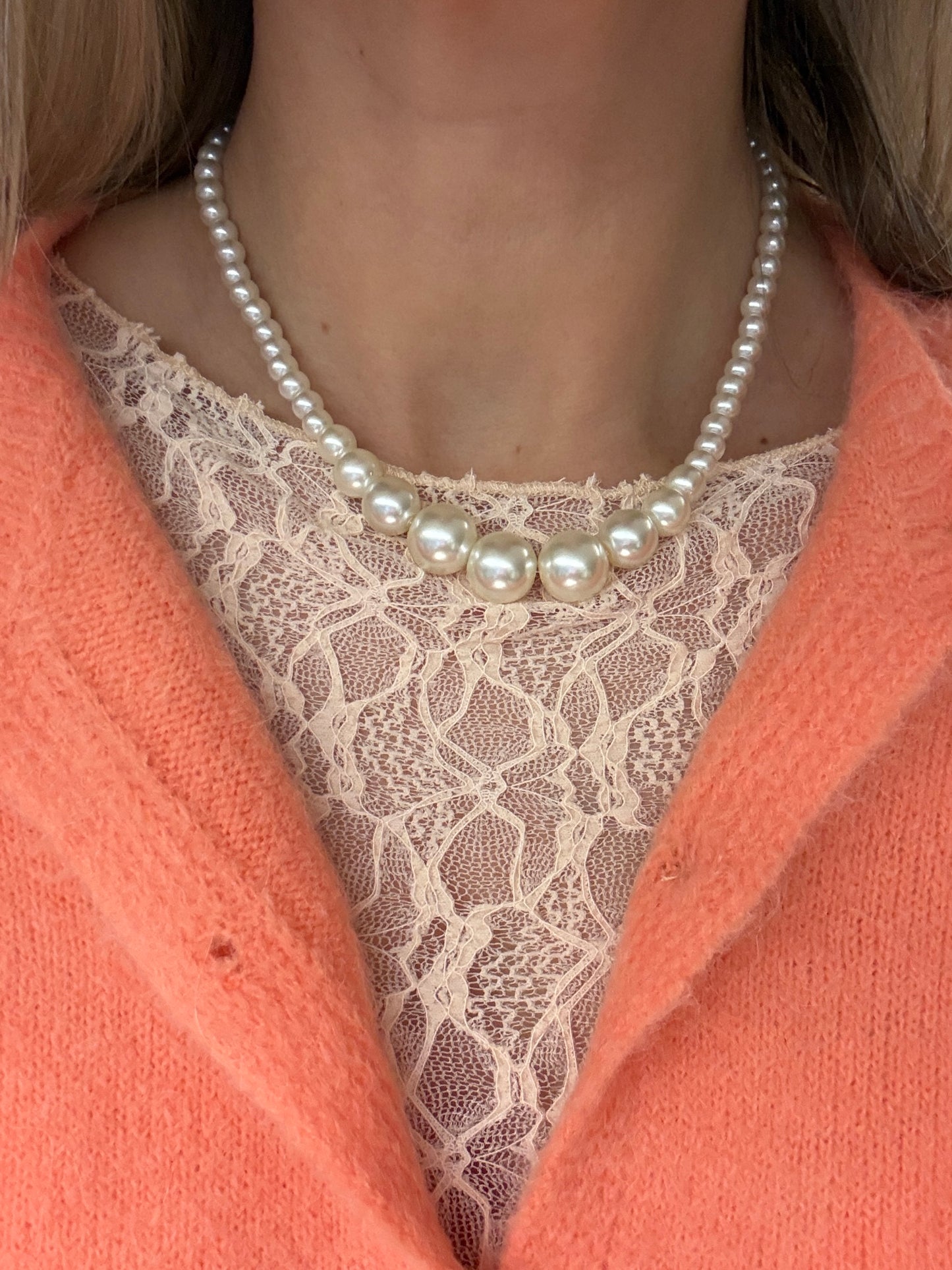 Ketting Kralen Parel Overloop