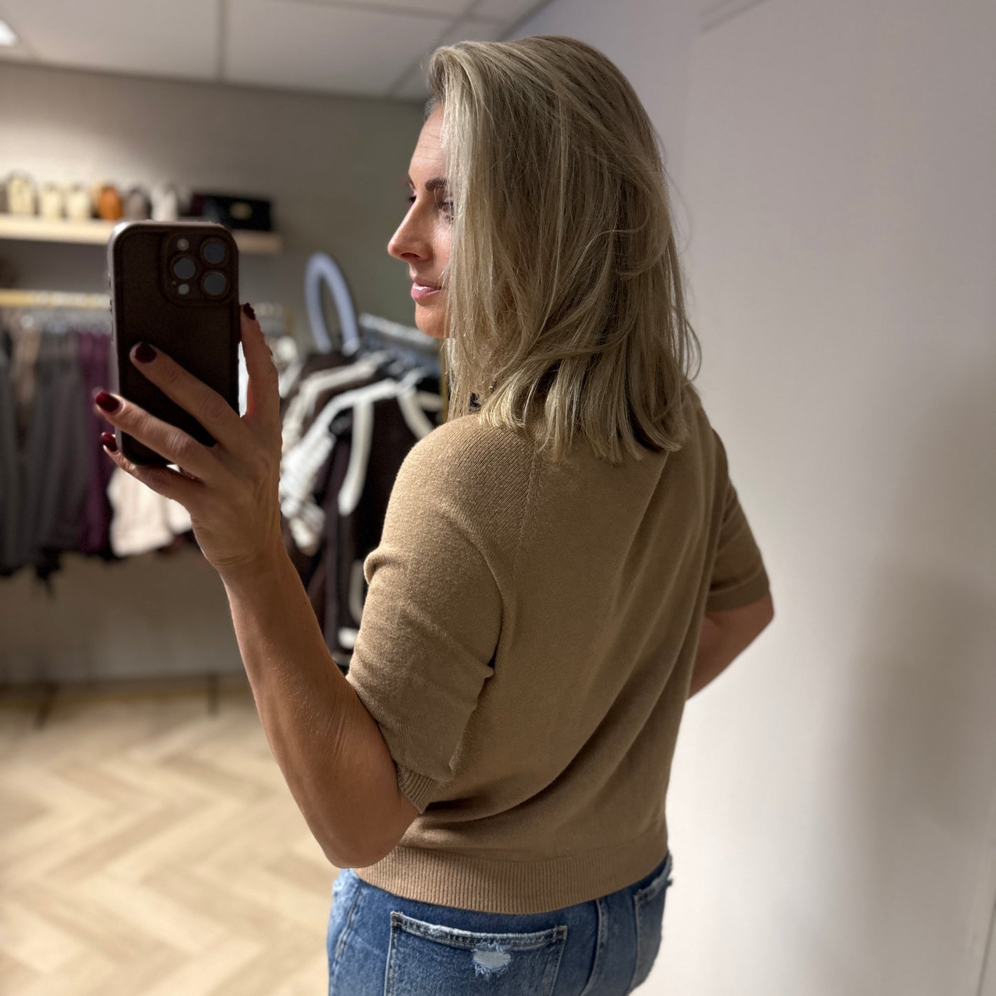 Trui Suzie Viscose Camel