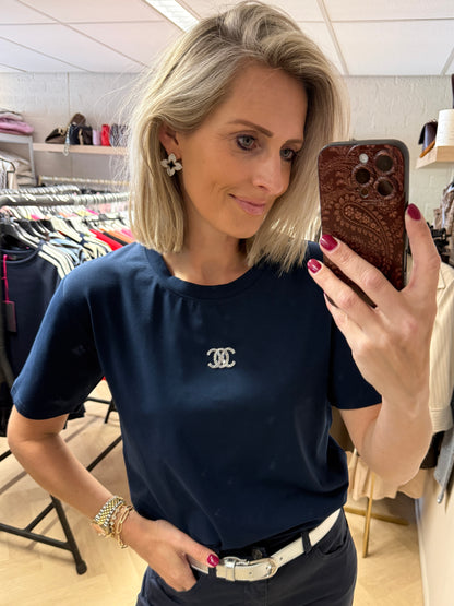 T-shirt Anne Donkerblauw