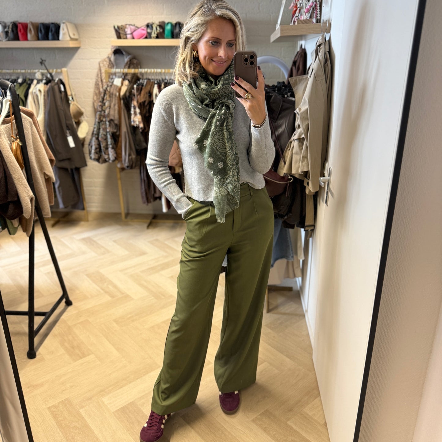 Sjaal Paisley Groen