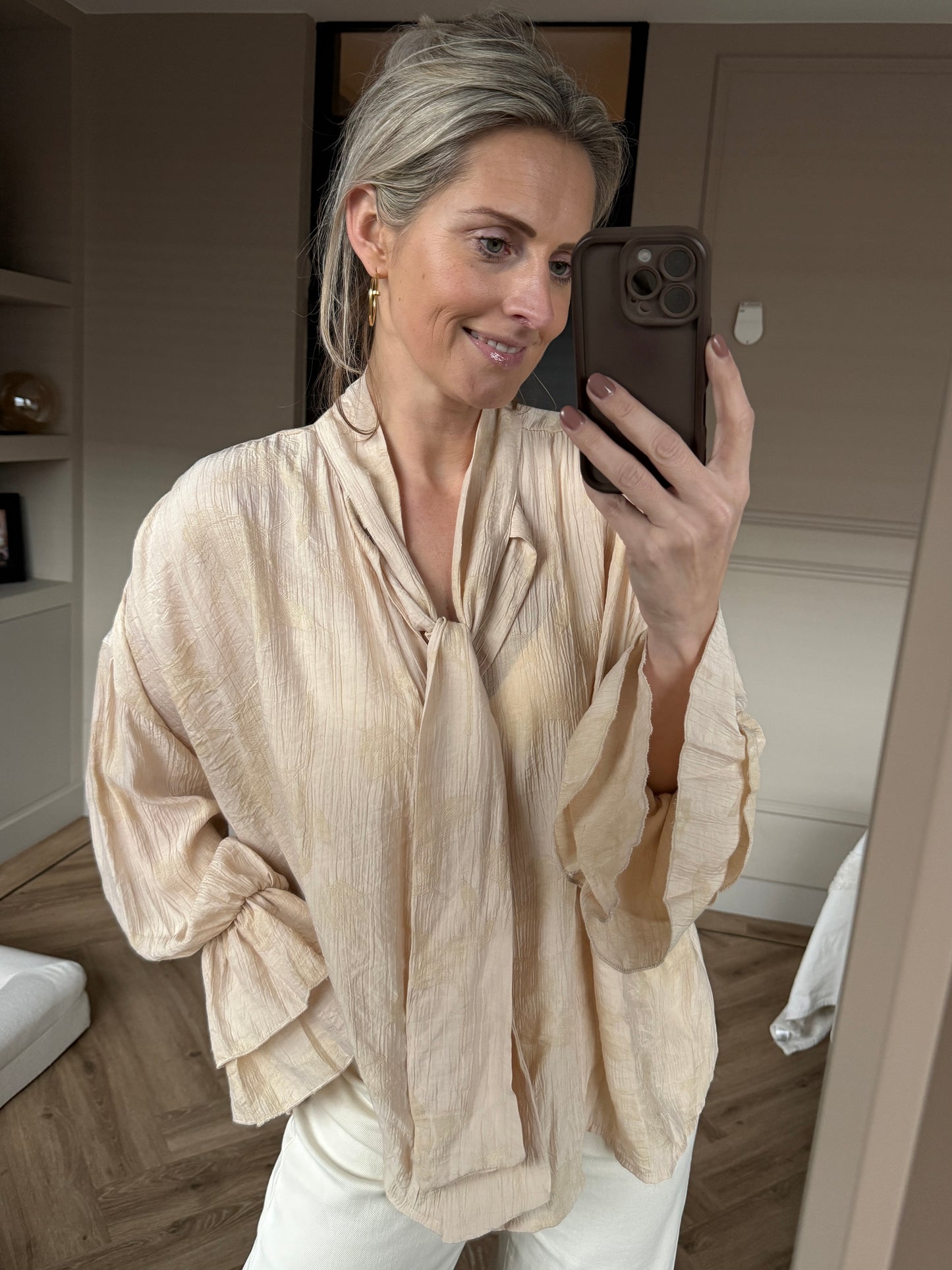 Blouse Honey Strik Nude