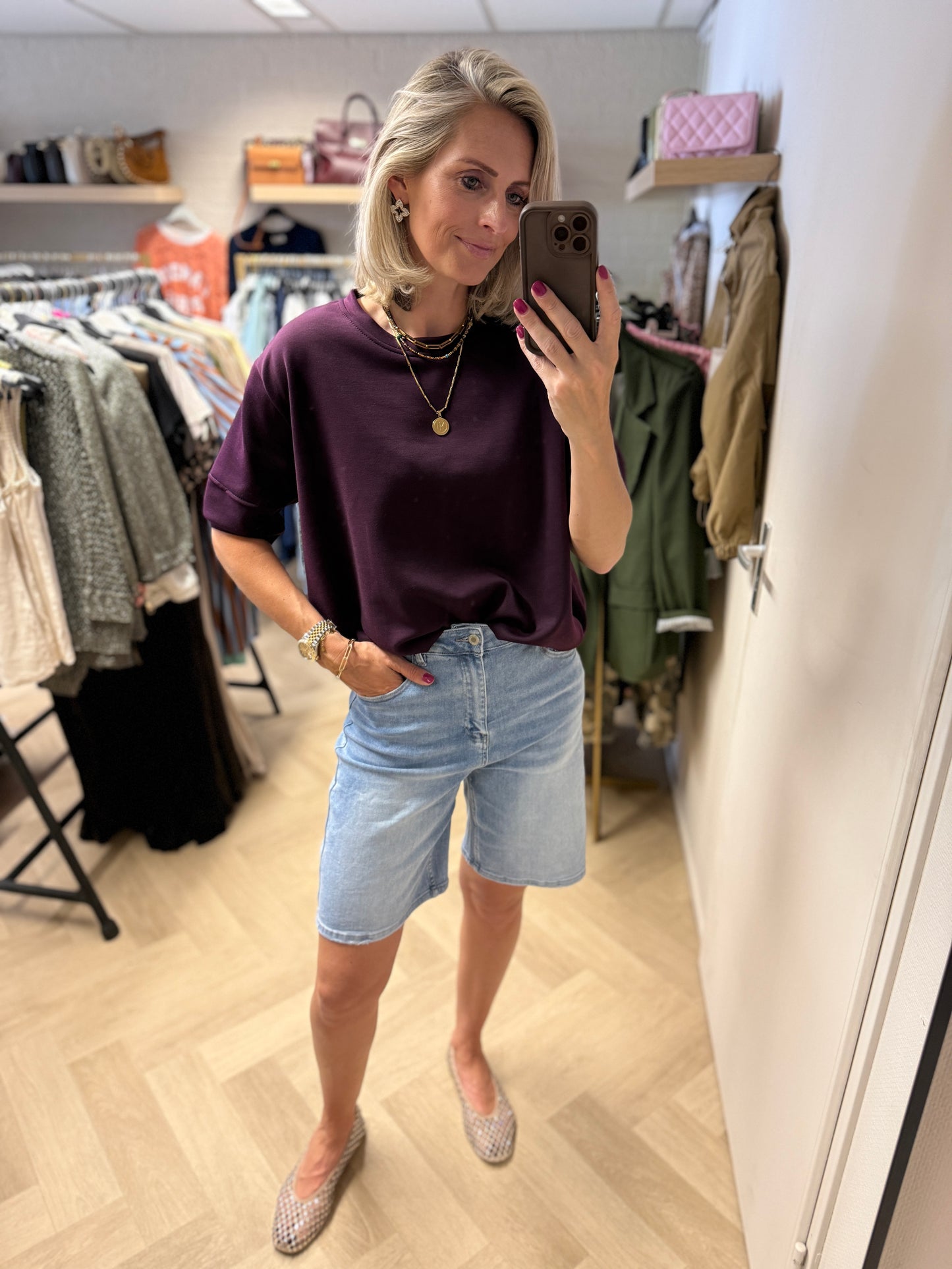 Shirt Ellie Comfy Pof Aubergine