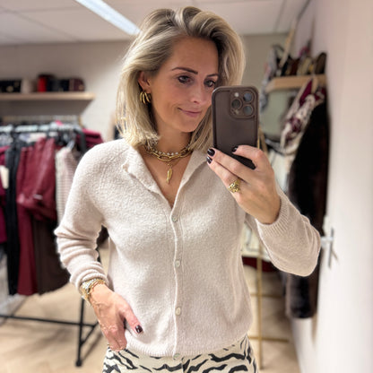 Vest Claudia Lange Mouw Alpaca Kit