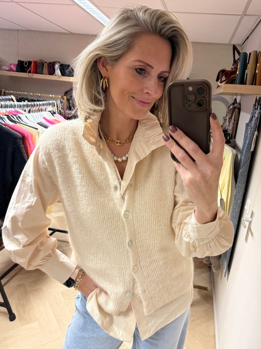 Vest Gilet Claire Beige