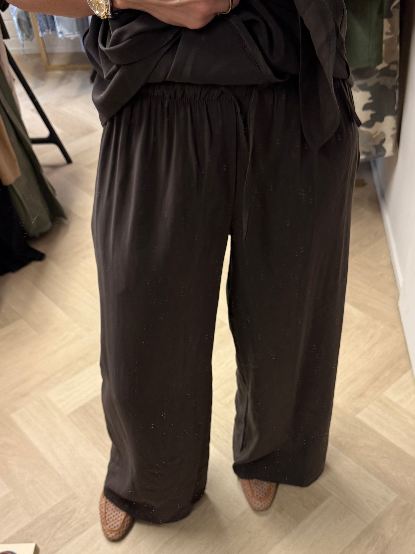Co Ord Set Mia Overslag Donkerbruin