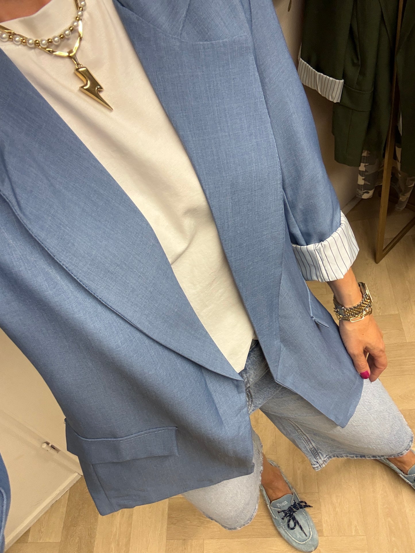 Blazer Karin Denimblauw
