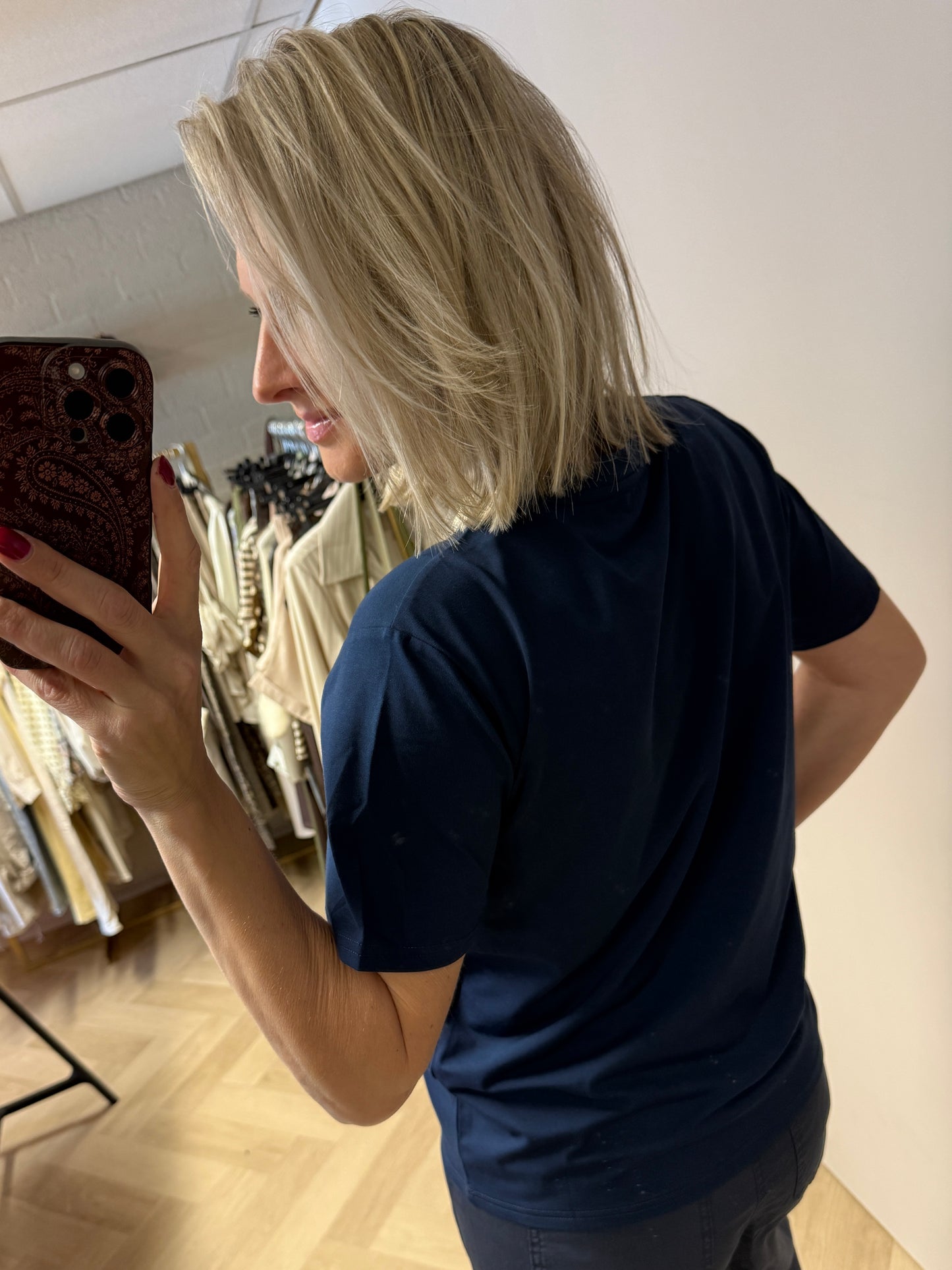 T-shirt Anne Donkerblauw