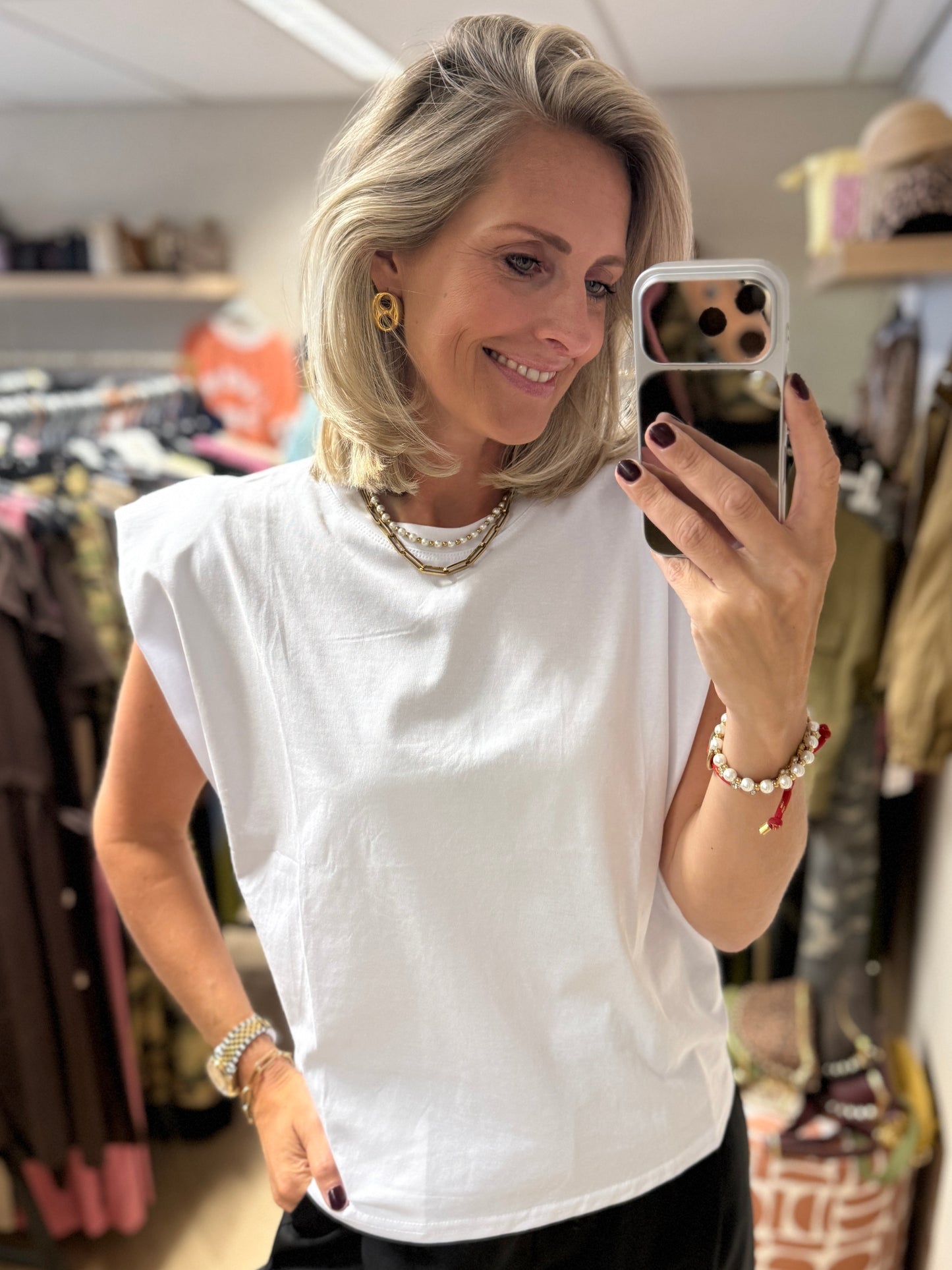 Shirt Kirsten Shoulders Wit