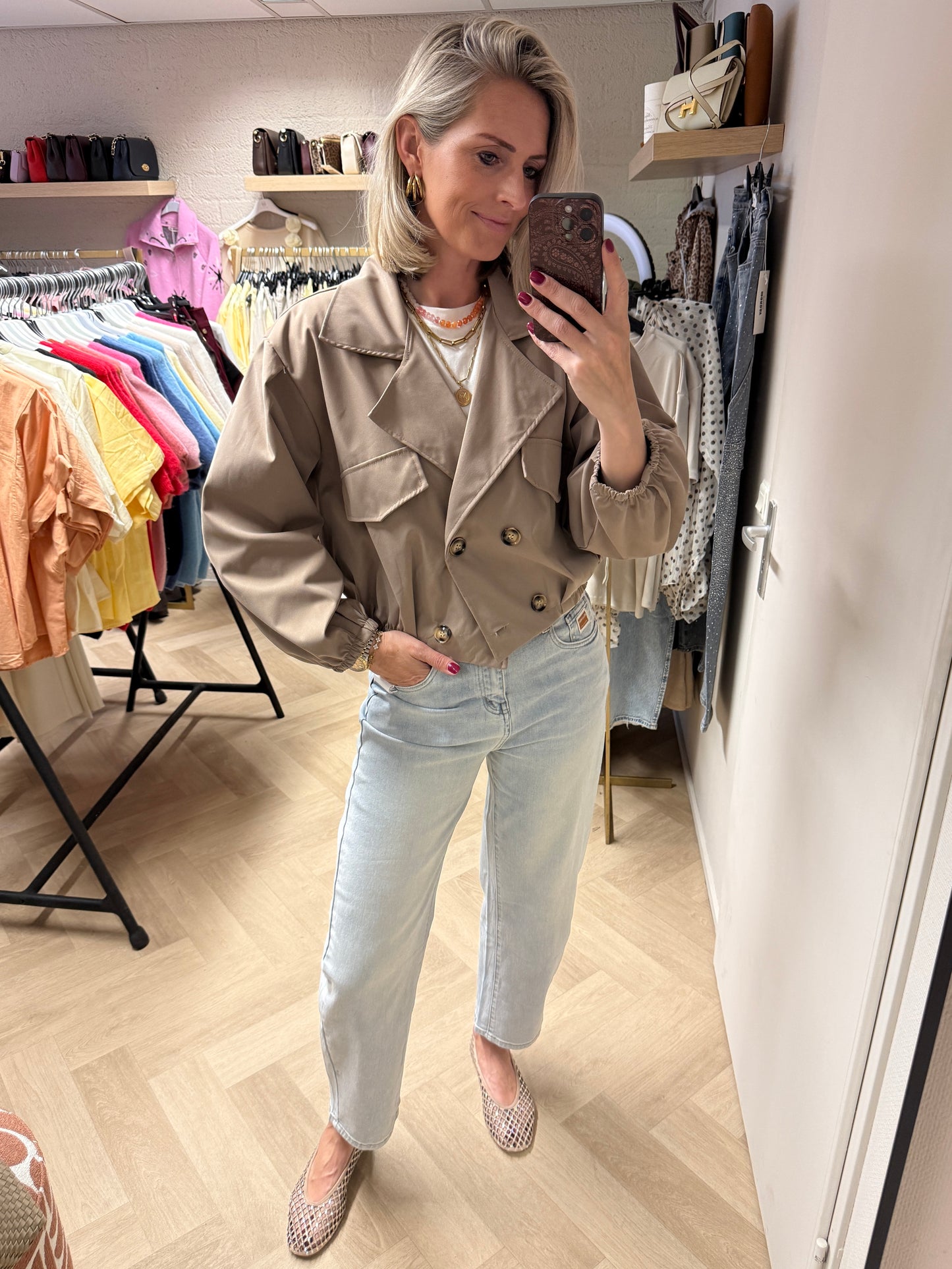 Jas Trench Taupe