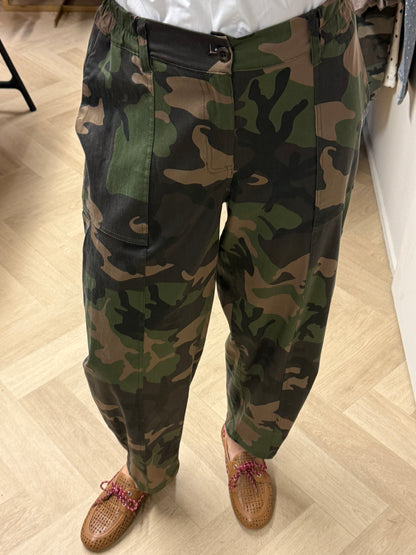Broek Char Armyprint Groen