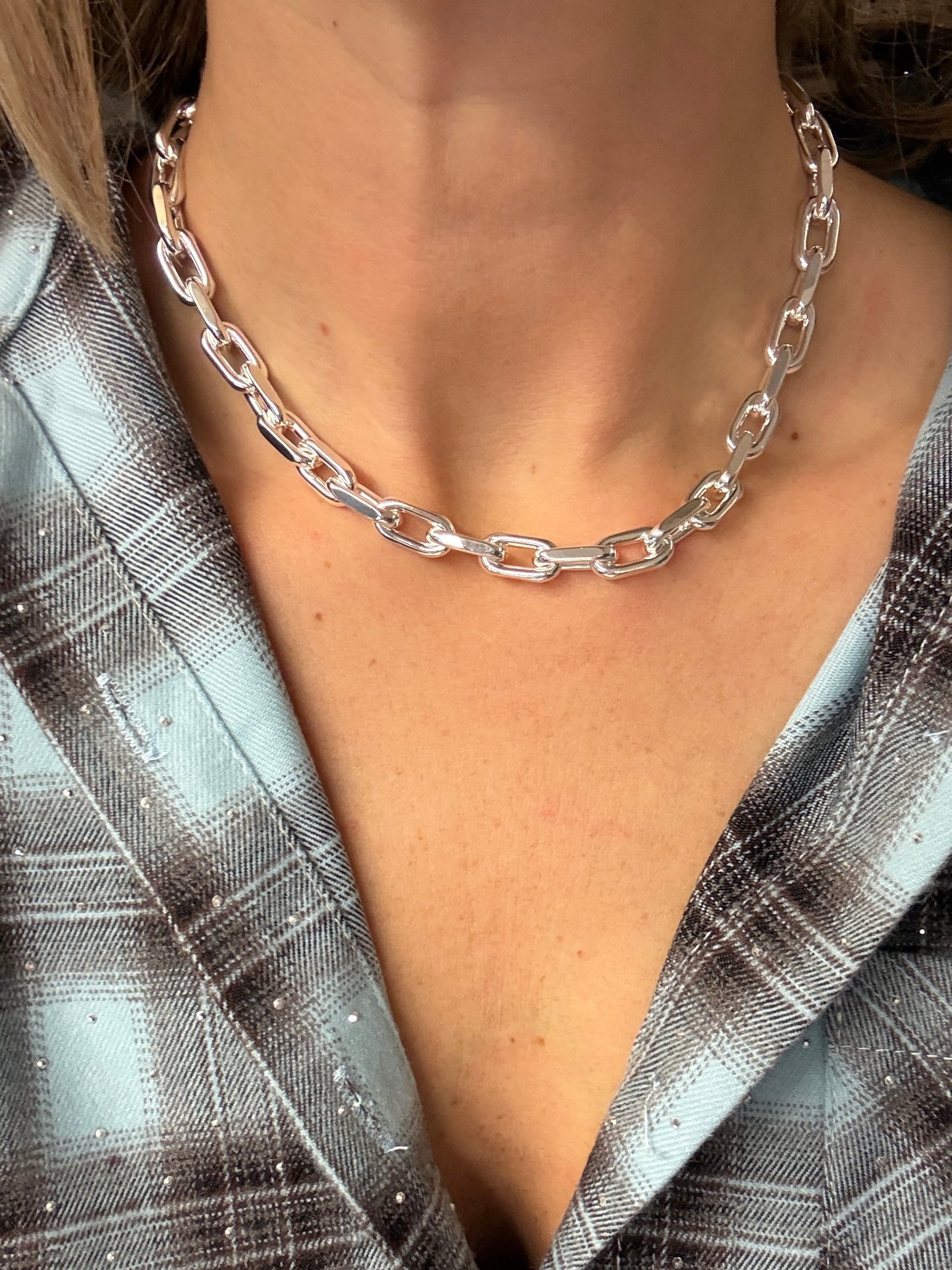 Ketting Chain Medium Zilver