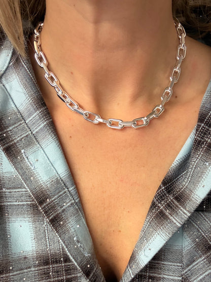Ketting Chain Medium Zilver