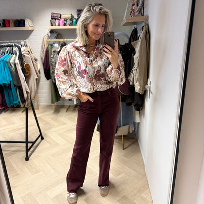 Jeans QH Donna Tall Bordeaux