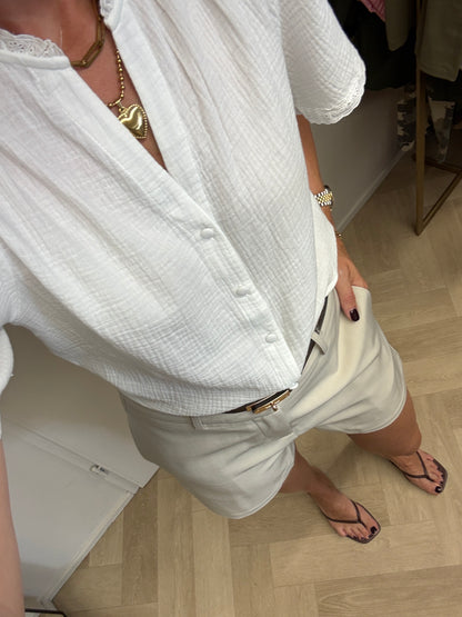 Blouse Marie Mousseline Wit
