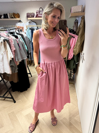Jurk Katy Katoen Topdress Oudroze