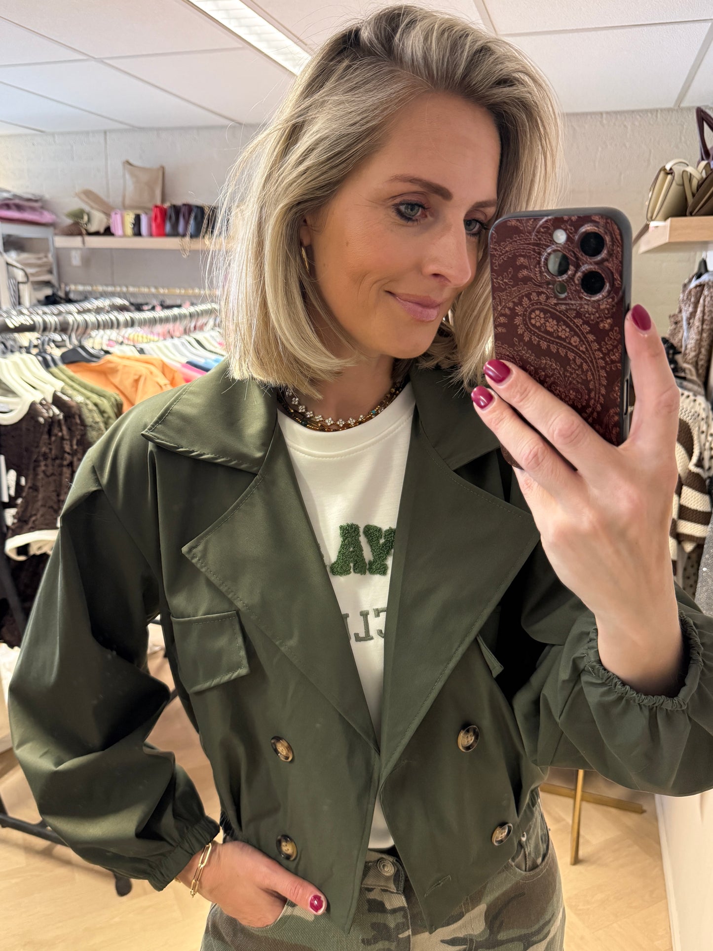 Jas Trench Armygroen