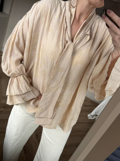 Blouse Honey Strik Nude