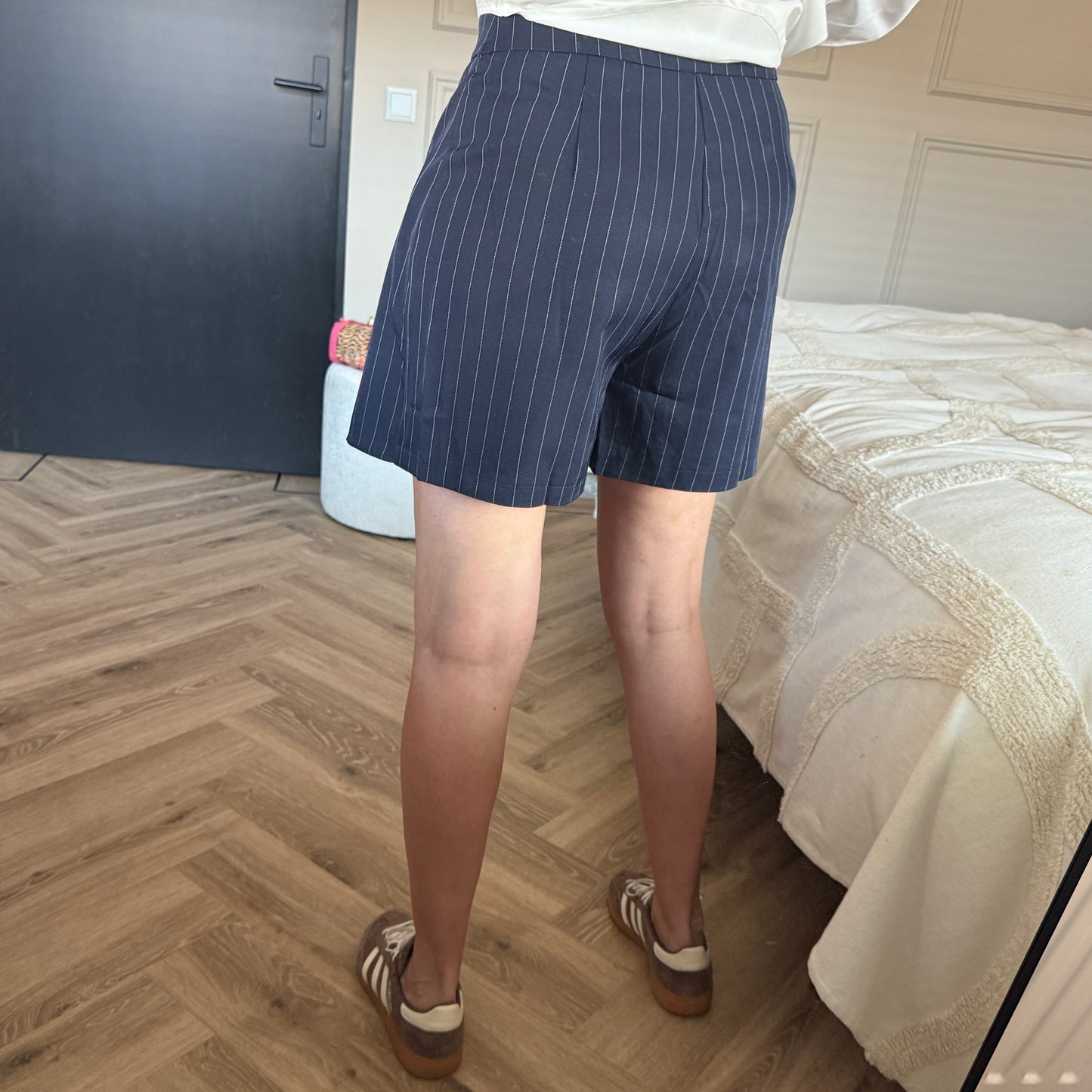 Skort Eva Pinstripe Blauw