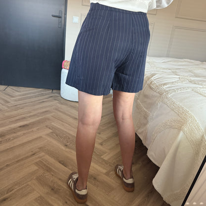 Skort Eva Pinstripe Blauw