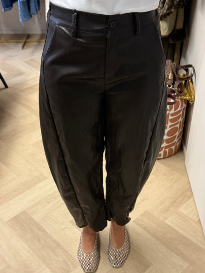 Broek Haily PU Bruin