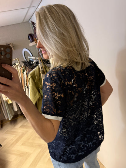 Shirt Lucy L'Amour Paris Donkerblauw