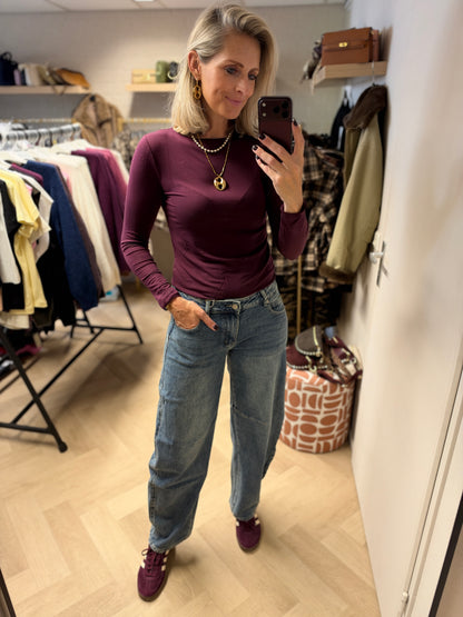 Jeans Laulia Low Waist Balloon Medium Blue