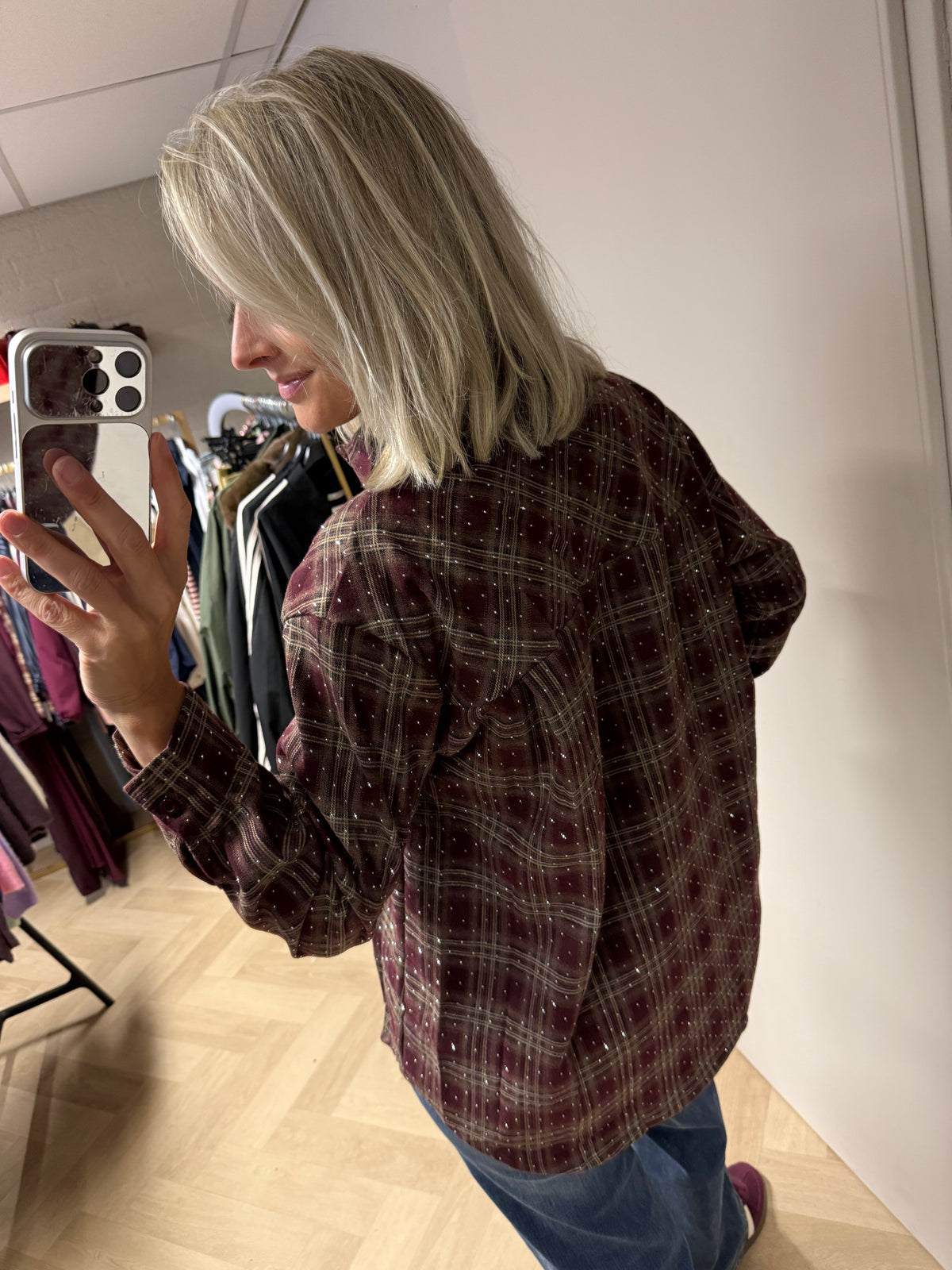 Blouse Stella Ruit Studs Bordeaux