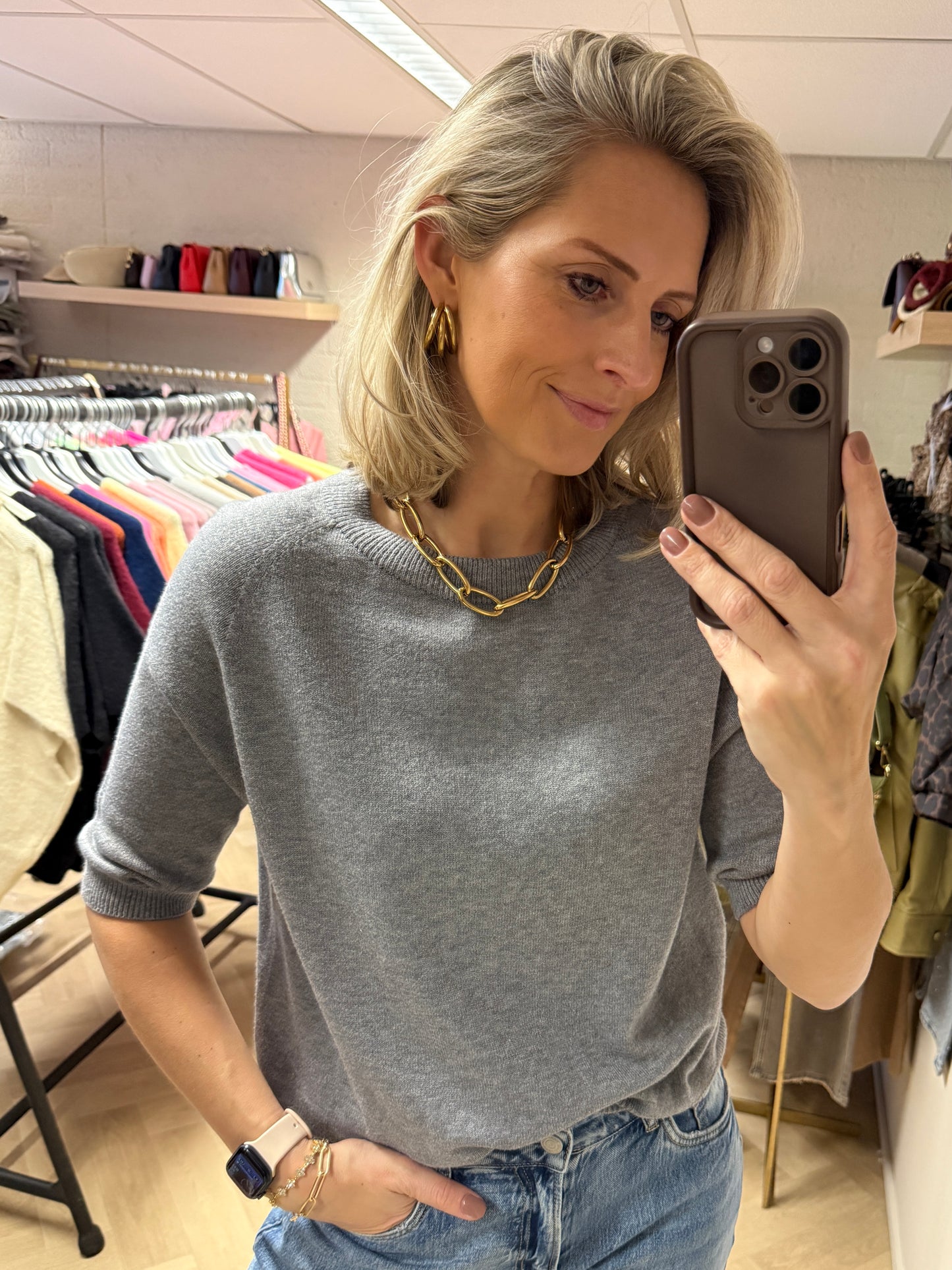 Trui Suzie Viscose Grijs