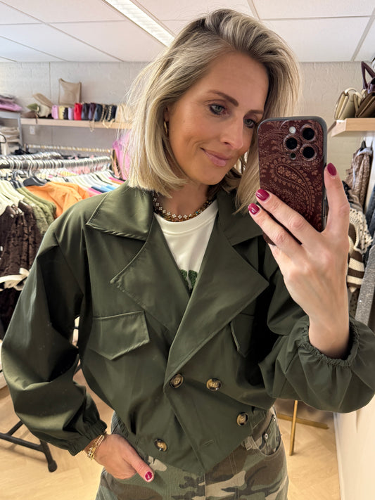 Jas Trench Armygroen