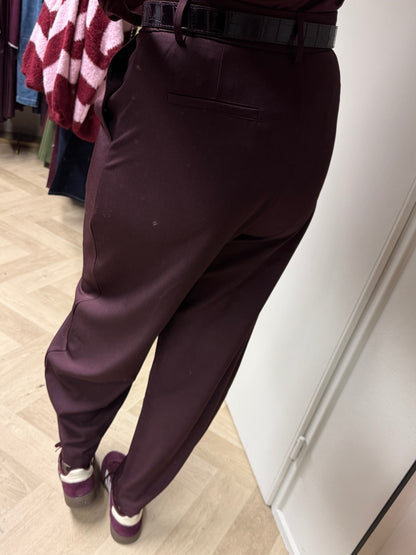 Pantalon Nina Barrel Plum
