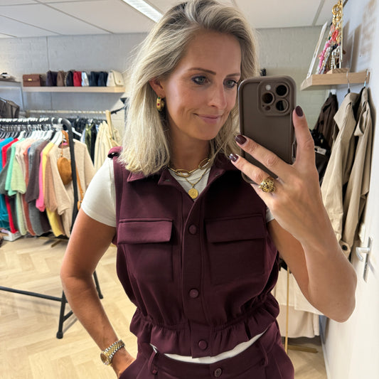 Vest Stef Aubergine
