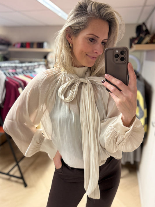 Blouse Florence Glans Beige