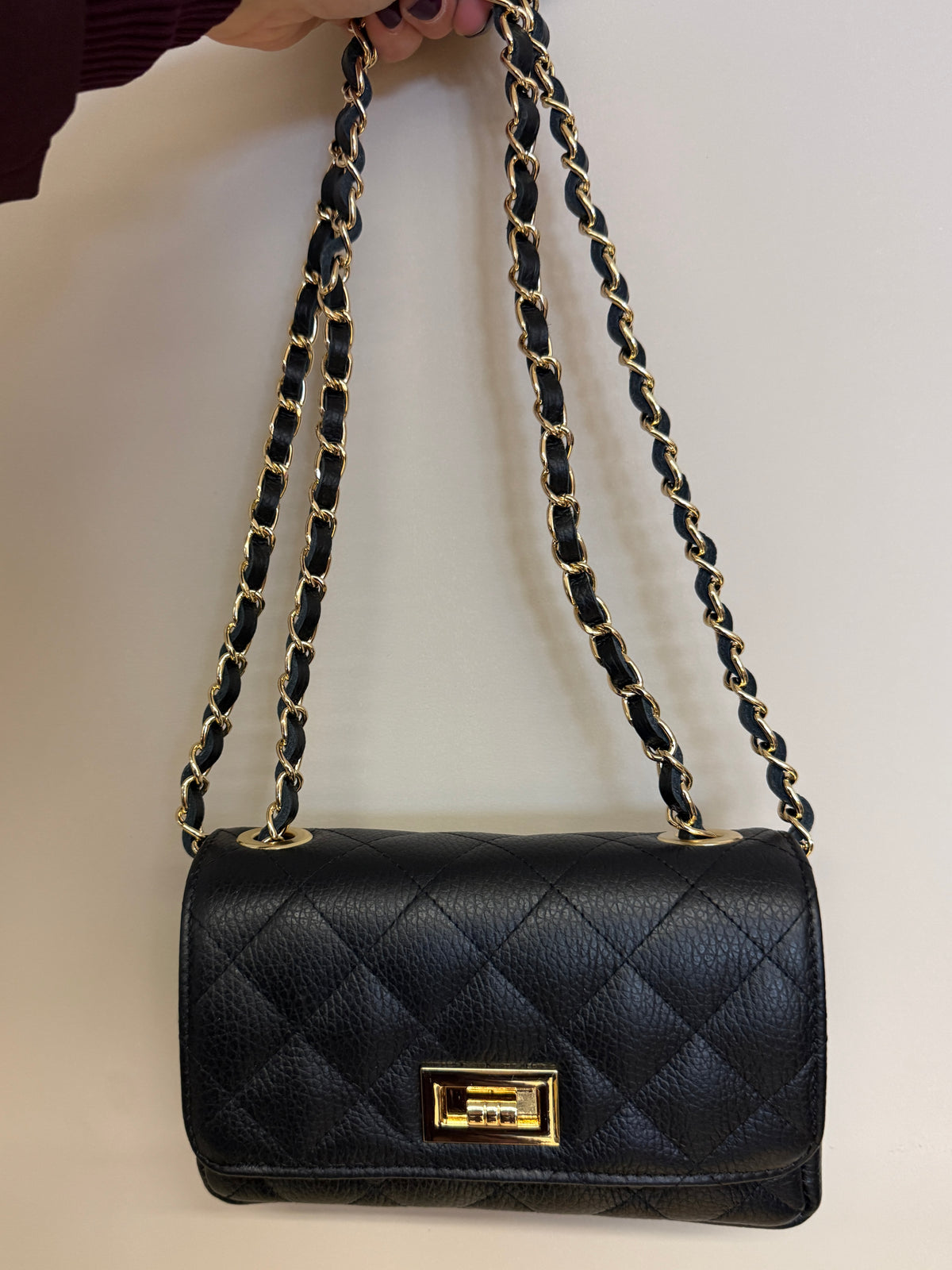 Tas Audrey Small Zwart Goud