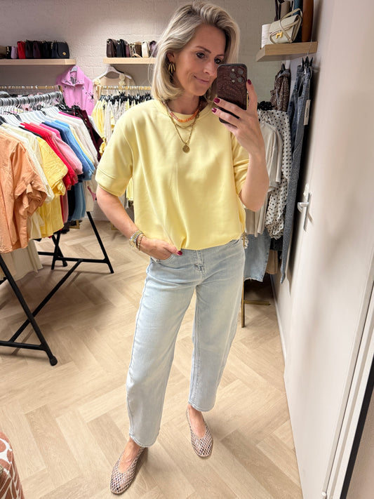 Shirt Ellie Comfy Pof Zachtgeel