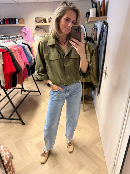 Jeans Bridget Barrel Blauw