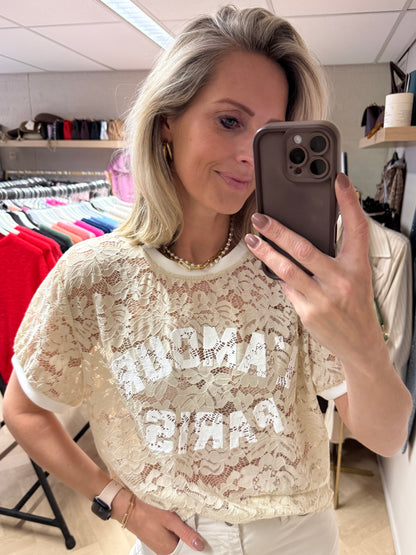 Shirt Lucy L'Amour Paris Ecru