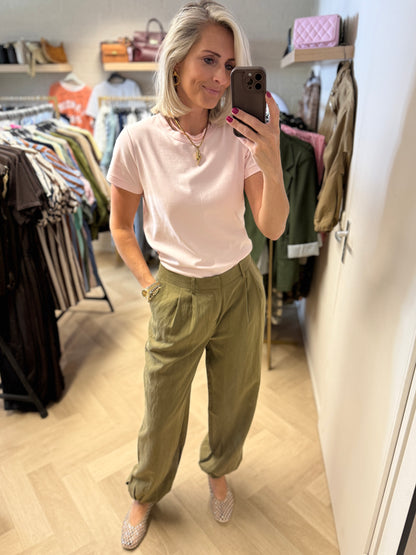 Pantalon Dewi Pof Khaki