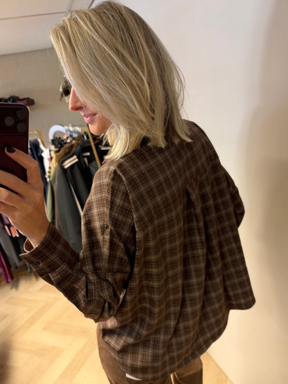 Blouse Jolie Ruit Taille Bruin