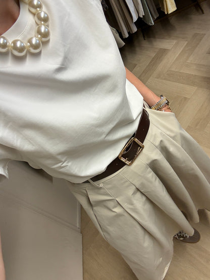 Rok Sharon Plooi Beige