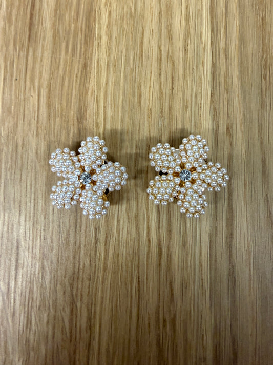 Button Cover Set Flower Parels