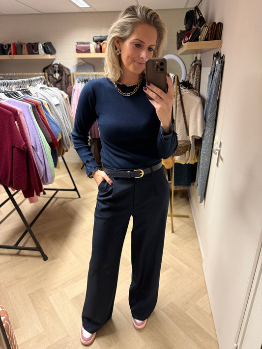 Pantalon Farah Donkerblauw